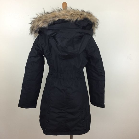 NWOT STEVE MADDEN GIRL Zip Pocket Removeable Fur Hood Parka Coat Jacket - Picture 13 of 14